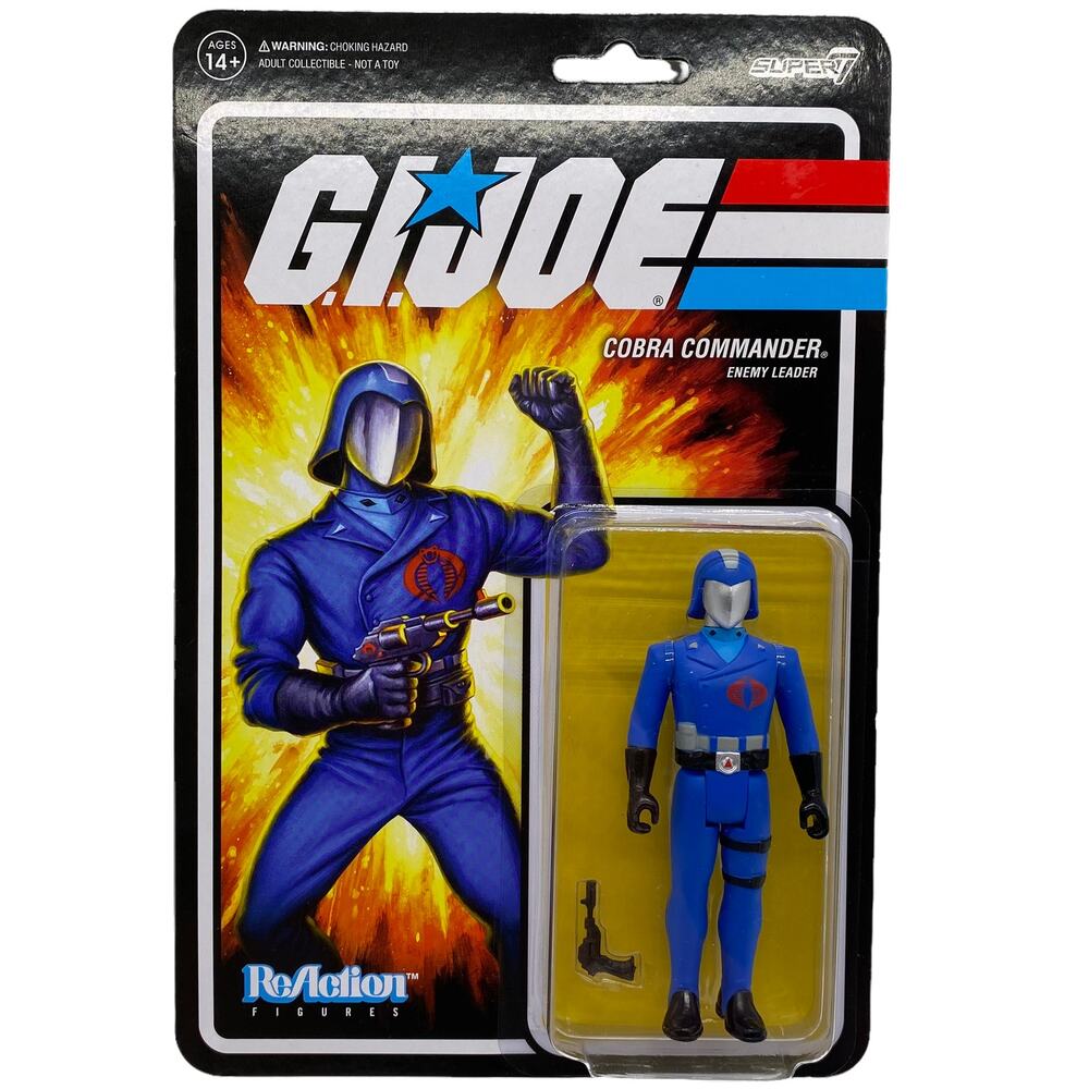 G.I. Joe Super7 Reaction Figures Cobra Commander Enemy Leader 3.75" Figure NEW